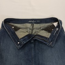 INC International Concepts Women's 12 Blue Cotton Blend Frayed Trim Denim Skirt image 10