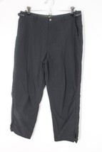 Columbia 10 Gray/Black Nylon Omni Dry Capri Hiking Pants - $25.64
