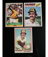 1976 1977 1978 O-Pee-Chee OPC Rollie Fingers Padres A&#39;s Baseball Cards N... - $29.99