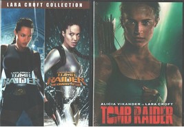 Lara Croft 1 2 3: Triple - Tomb Raider + Cradle of Life - Angelina &amp; Alice - ... - £20.90 GBP
