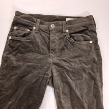 Rag & Bone Women’s Olive Velvet Zipper Leg Corduroy Pants Size 25 Made In USA image 12