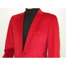Men's Velvet Sports Coat Grammy Amy Award BASSIRI , LEONARDI J1042 Christmas Red image 6