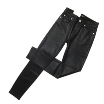 NWT 7 For All Mankind The Skinny Ankle in Black Coated Stretch Jeans 26 - £48.28 GBP