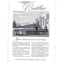 Cadillac Cityscape Auto Car 1960s Vintage Print Ad 9 inch - $11.88