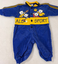  80s Corduroy Jumper Boys One piece 6-9 months Sports  - $11.29