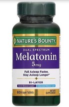 Nature&#39;s Bounty Melatonin 5 mg Bi-Layer Tablets 60 ea (Pack of 1) - $9.89