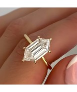 2CT Dutch Marquise Lab Diamond Engagement Ring, 14K Yellow Gold Hexagon ... - €172,86 EUR