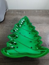 Green Christmas Tree  Serving Dish, display your holiday candy cookies &amp;... - $14.73