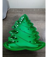 Green Christmas Tree  Serving Dish, display your holiday candy cookies &amp;... - £11.53 GBP