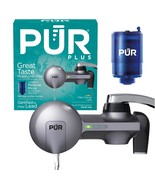 Pur Plus Horizontal Faucet Mount Water Filtration System With, Metallic ... - $32.97