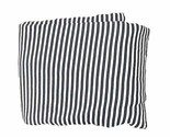 Pottery Barn Navy Blue White Ticking Stripe Full Queen Duvet Cover Defec... - $34.95