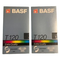 Blank VHS Tape BASF T-120 Extra Quality 6 Hours New Sealed - $14.80