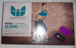 Warrior Padded Training Gliding Discs by Natural Fitness ~ Purple ~ NIB - $14.80