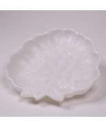 Vintage Hazel Atlas White Milk Glass Grape Dish Trinket Candy Bowl Rare ... - $8.75