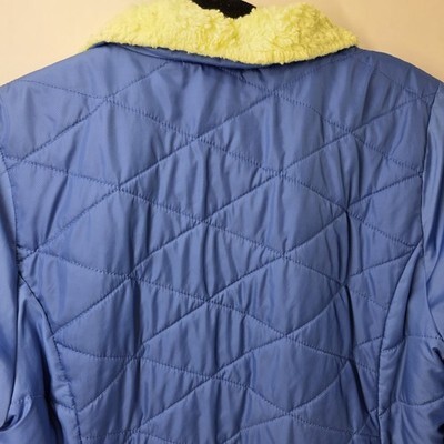 The North Face Women’s Size Large Blue Puffer Jacket - Green Sherpa Insulated Item image 10