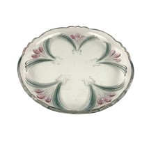 VTG Mikasa French Floral Bouquet 12.5&quot; Round Serving Glass Platter Germany - £15.56 GBP