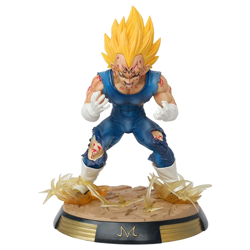 27 cm BANDAI Dragon Ball Z Anime Figure Majin Vegeta DBZ GK PVC Action Figures - £32.42 GBP