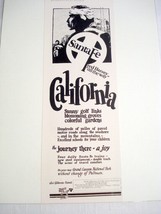 1924 Ad Santa Fe Railroad California Fred Harvey All the Way - $8.99