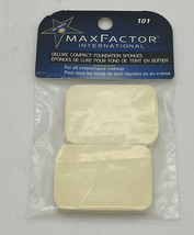 Max Factor Deluxe Compact Foundation Sponges 101 for Cream / Liquid Makeup NIP - $14.03