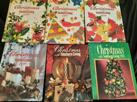 6 Christmas With Southern Living Cookbook/Craftbooks 86, 87, 89, 90, 91 amd 94 - £11.79 GBP