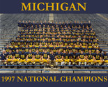 1997 MICHIGAN 8X10 TEAM PHOTO WOLVERINES NCAA FOOTBALL NATIONAL CHAMPS - £3.95 GBP