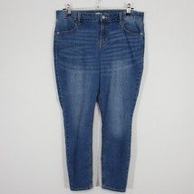 Old Navy Womens Jeans Super Skinny Ankle Mid Rise Medium Wash Size 12 - £10.52 GBP