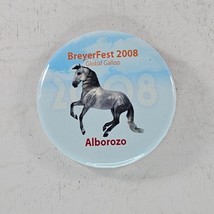 Breyerfest 2008 Alborozo Global Gallop Button Pin Blue - $24.99