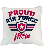 Proud Air Force Mom Pillow Cover, Drinkware, Decor, Pen Holder, Cool Mer... - £20.23 GBP