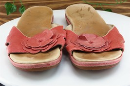 L.L. Bean Sz 10 M Pink Slide Leather Women Sandals - £15.78 GBP