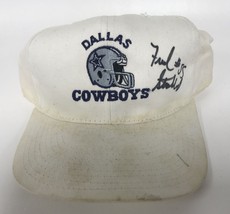 Fred Strickland Autographed Dallas Cowboys Football Hat - £11.79 GBP