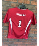 Youth Jersey Large UI University Indiana Hoosiers Shirt #1 Red Black Sho... - €4,17 EUR
