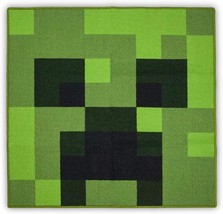 Minecraft Area Rug | Creeper Minecraft Decorations | Minecraft Rug Features - $60.92