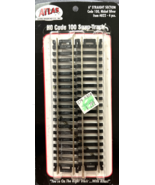 Atlas 822 HO Code 100 6&quot; Straight Snap Track - $7.80