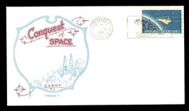 Vintage FDC Postal History NASA Cachet Cover Conquest of Space 1966 Event - $12.86