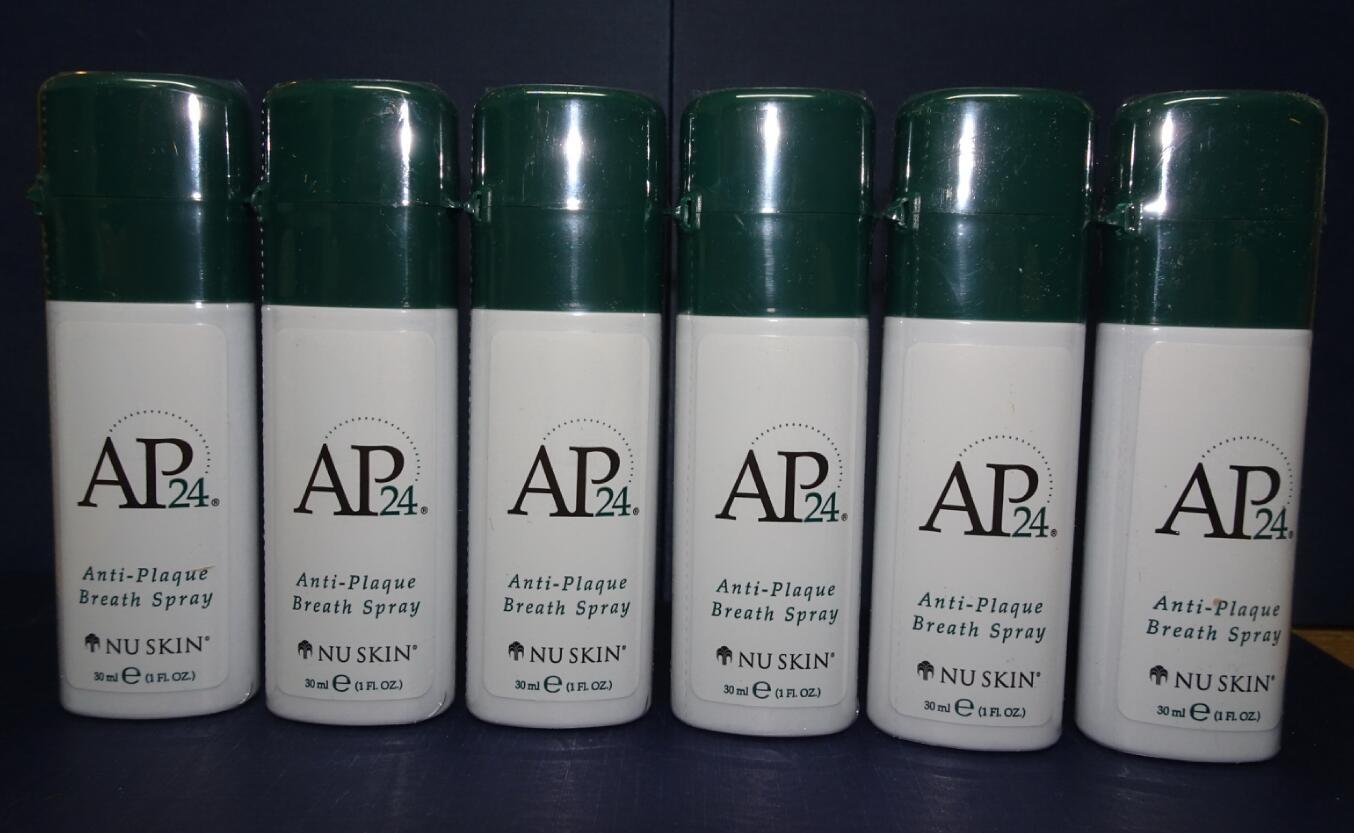 Six pack: Nu Skin Nuskin AP 24 Anti-Plaque Breath Spray 30ml 1fl oz SEALED x6 - $36.00