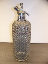 Antique Sparkletts Siphon Bottle Wire Mesh Art Deco Chrome #175 Czechosl... - £86.24 GBP