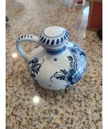 Vintage Bols 6807G Delft Windmill Blue Hand Painted Liquer Decanter Jug - $331.19 MXN