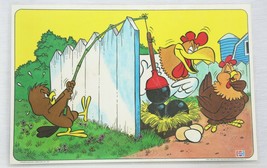 VINTAGE 1976 Pepsi Looney Tunes Foghorn Leghorn Chicken Hawk 10x16&quot;  Placemat - £15.56 GBP