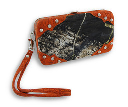 Zeckos Forest Camouflage iPhone 5 5s Wallet Wristlet with Mock Croc Trim - $14.21