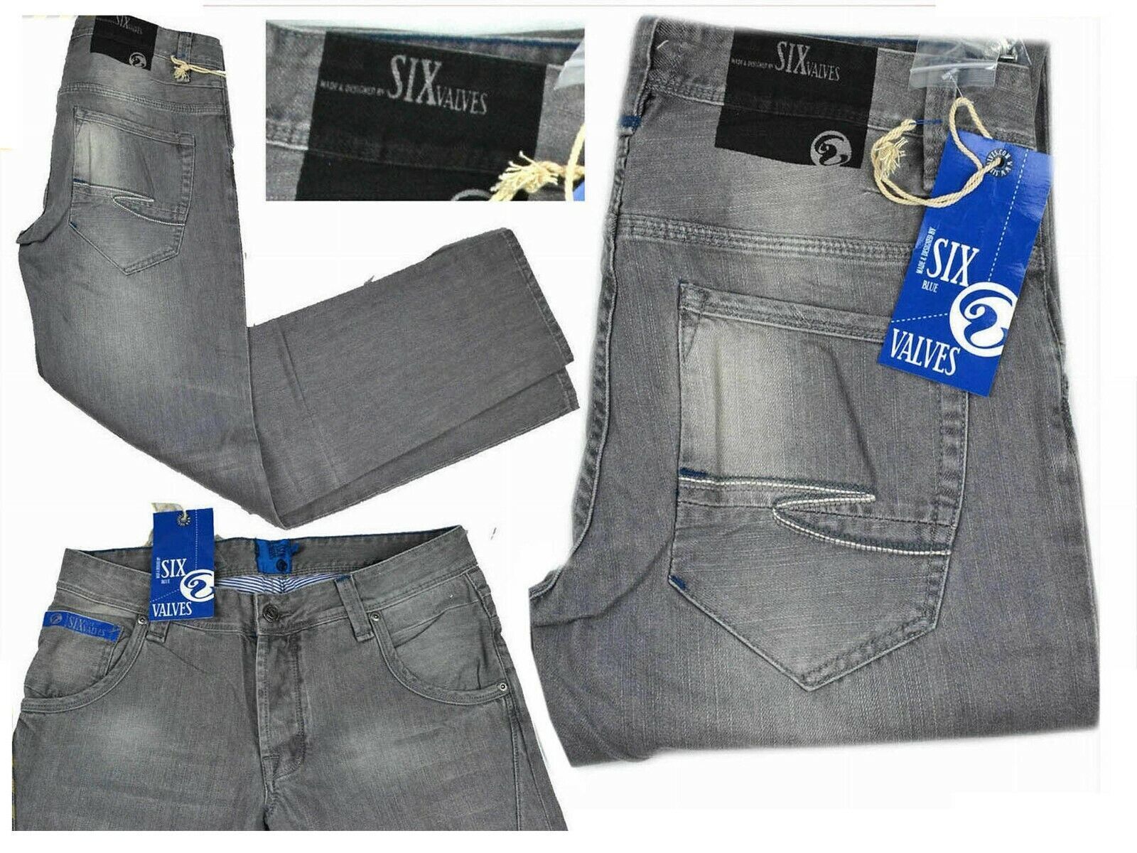 Primary image for SIXVALVES Jeans Uomo 30 US / 40 Spagnolo / 46 Italia SV03 T2P