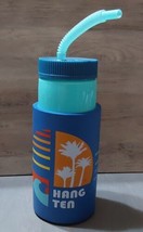 Vintage Cool Gear Hang Ten Cup Travel Mug Water Bottle Coozie Straw 32oz - $16.70