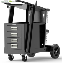 TOOLIOM Welding Cart with 4 Drawers Cabinet,Rolling Welder Cart for TIG ... - $241.03