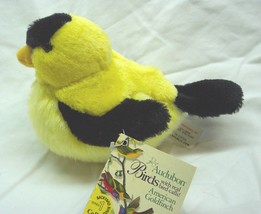 K&amp;M International Audubon GOLDFINCH BIRD W/ SOUND 6&quot; Plush STUFFED ANIMA... - $16.34