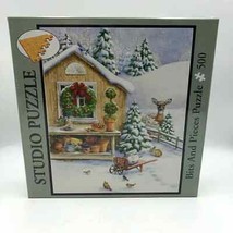 Bits and Pieces Studio Puzzle 500 Pieces Kathy Goff Deer Wreath NIB - $14.83