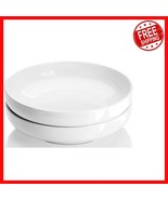 Sturdy 65 oz White Pasta Bowls - Modern Salad Serving Dishes for All Occ... - $72.13 CAD