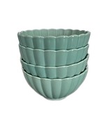 Set of Four (4) Pioneer Woman ~ COLETTE ~ Green ~ Scallop ~ 6&quot; Stoneware... - $76.97 CAD