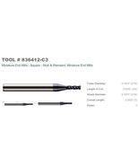 836412-C3 - MINIATURE END MILL - .188D x ..625LOC - 3 FL - SQ END - AlTiN - $409.70 MXN