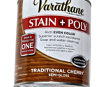 Varathane Stain + Poly Even Color Traditional Cherry Semi Gloss Stain &amp; ... - £20.44 GBP