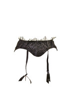 AGENT PROVOCATEUR Womens Suspender Elegant Unique Lace Black Size S - £100.35 GBP