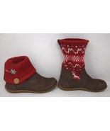 Salomon Bliss Convertible Fold Down Knit Sweater Snow Boots Women&#39;s Size 9 - £23.34 GBP